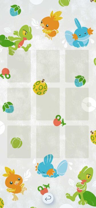 Treecko, Torchic, and Mudkip Backdrop Display Board Backdrop