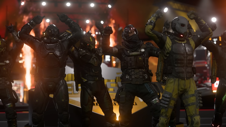 Star Citizen A group of armored players celebrating