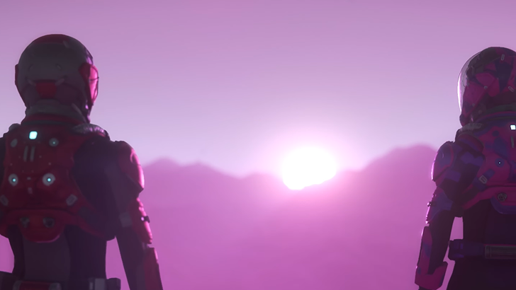 Star Citizen Two players looking over the horizon