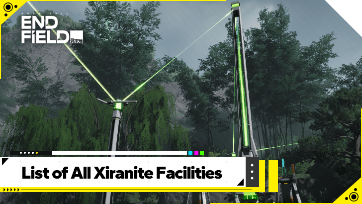 Arknights Endfield List of All Xiranite Facilities