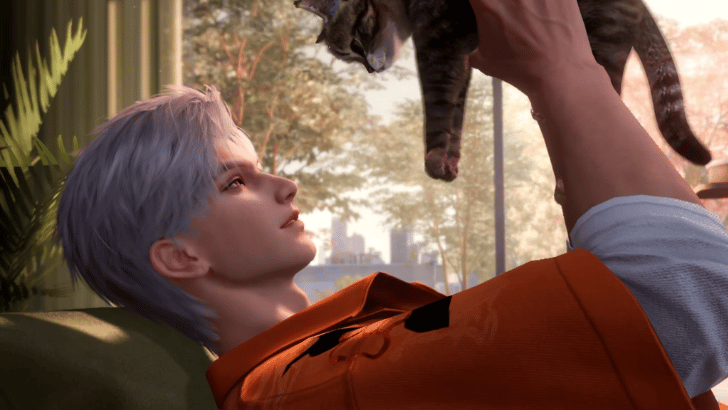 LADS Sylus holding the kitten MC