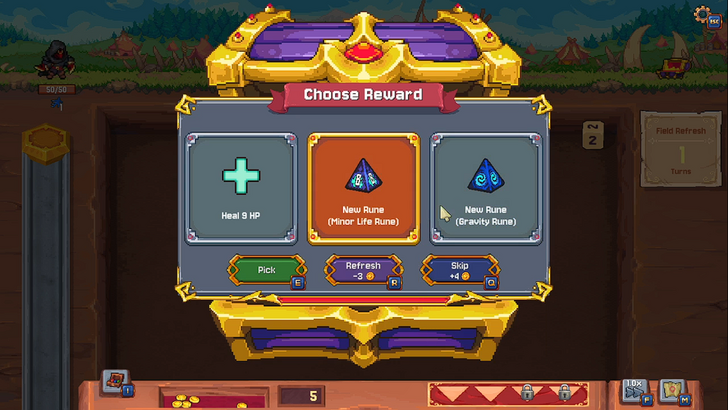 rune dice rewards screen