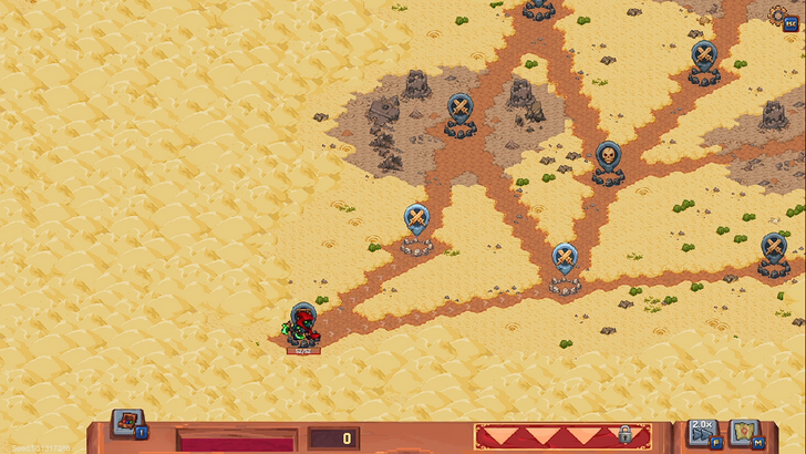 rune dice desert branching paths