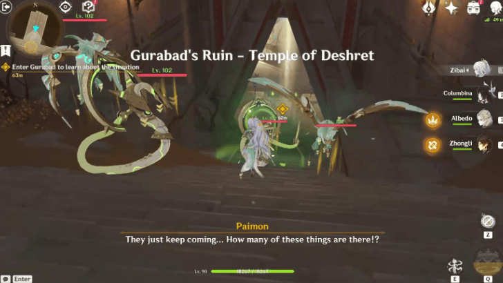 Genshin - Enter Gurabad to Learn About the Situation