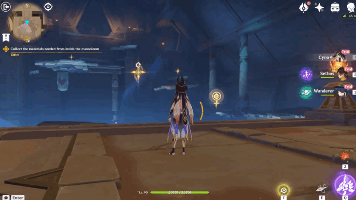 Collect the Materials Needed From Inside the Mausoleum