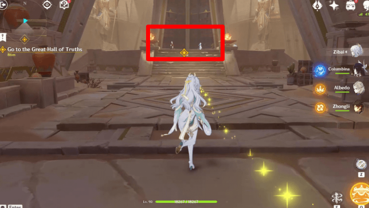 Genshin - Go to the Great Hall of Truths
