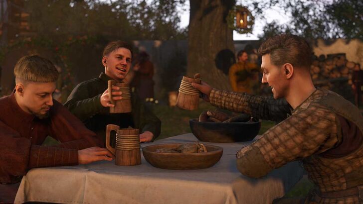 KCD2 guys drinking