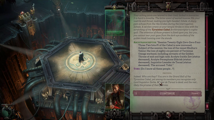 Warhammer 40K Dark Heresy intro council