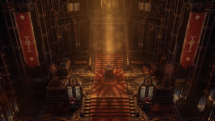 gold and red altar