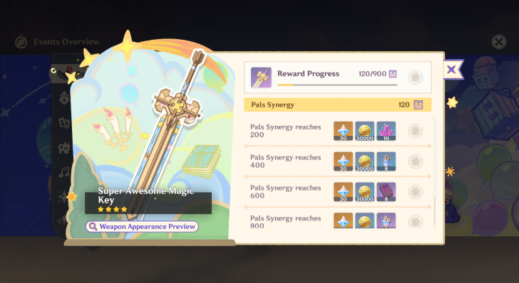 Accumulate 900 Pals Synergy