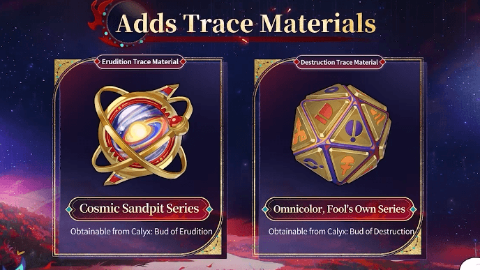 Honkai Star Rail 4.3 - New Trace Materials