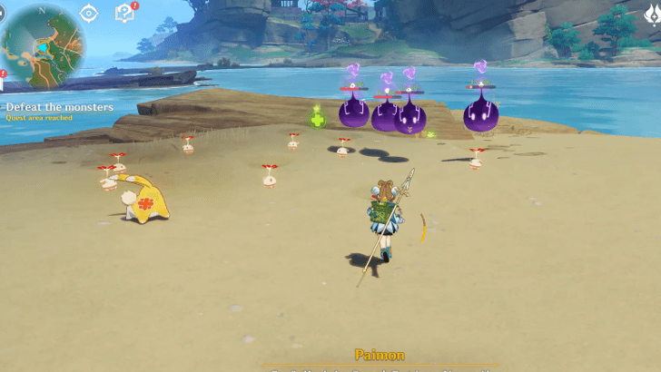 Defeat the monsters
