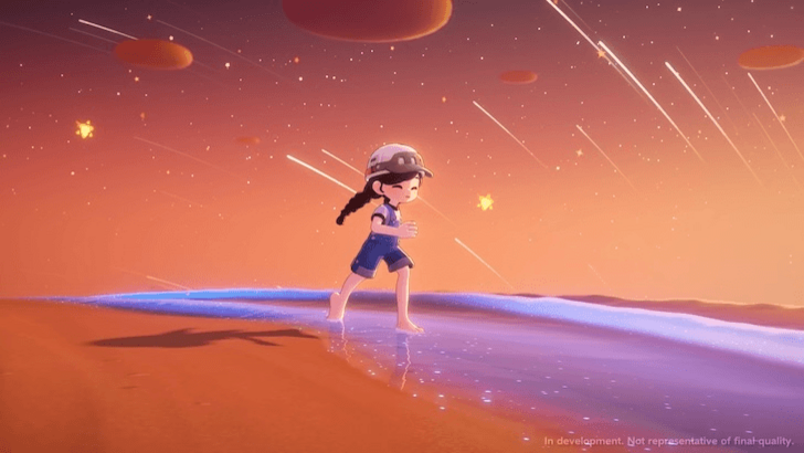 Character runs along the shoreline