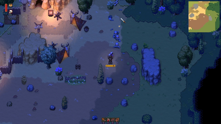 romestead character being chased by enemies in the night