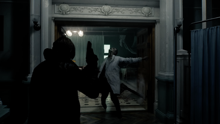 leon kennedy combat against zombie doctor