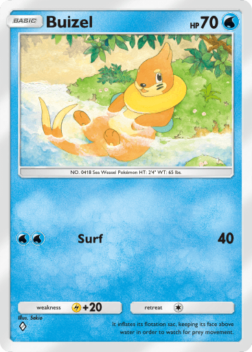 Pokemon TCG Pocket - B3a 009 Buizel