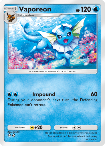 Pokemon TCG Pocket - B3a 008 Vaporeon