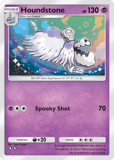 Pokemon TCG Pocket-  Houndstone(B3a 024)