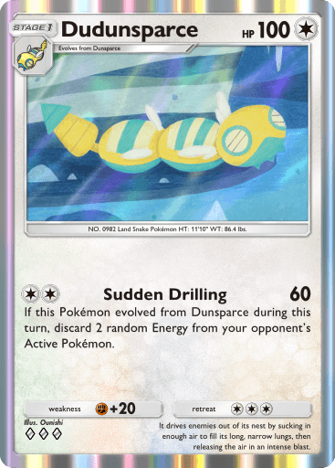 Pokemon TCG Pocket-  Dudunsparce(B3a 060)