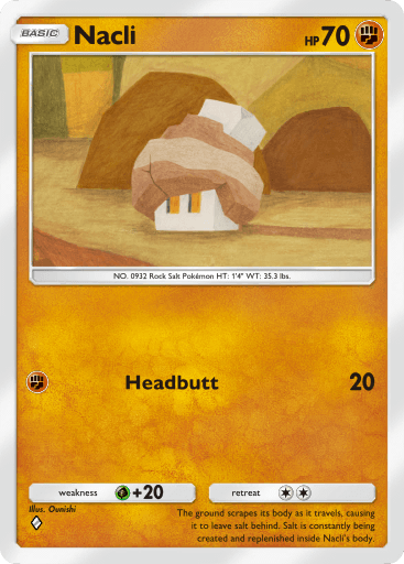 Pokemon TCG Pocket - Nacli (B3a 031)