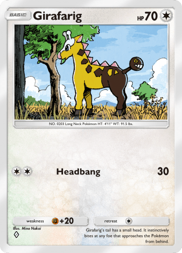 Pokemon TCG Pocket - B3a 057 Girafarig