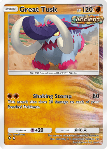 Pokemon TCG Pocket-  Great Tusk(B3a 034)
