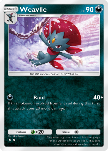 Pokemon TCG Pocket - B3a 039 Weavile