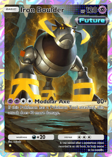 Pokemon TCG Pocket - B3a 077 Iron Boulder