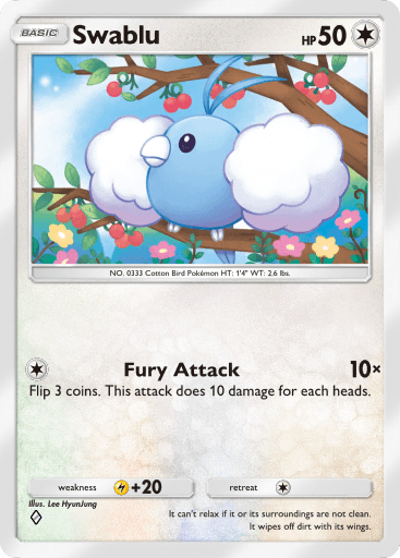 Pokemon TCG Pocket - B3a 061 Swablu