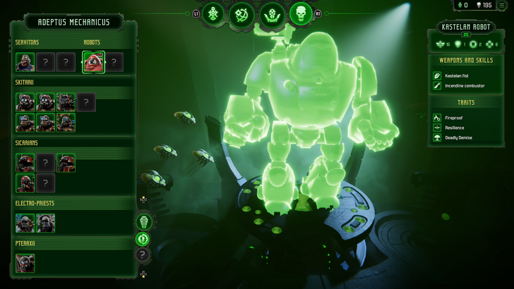 mechanicus 2 castellan robot hologram