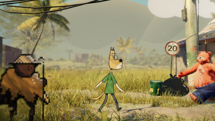 lost and found rico walking through rural landscape