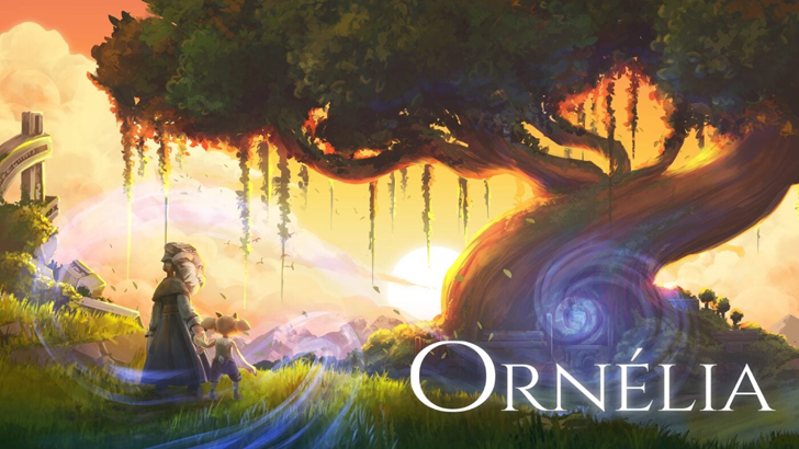 ornelia title card with tree