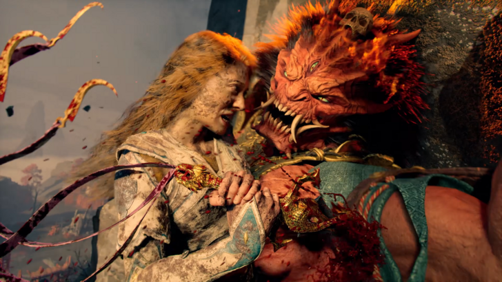 god of war laufey faye stabbing begtse