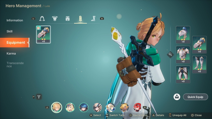 dragonsword awakening lute armor menu