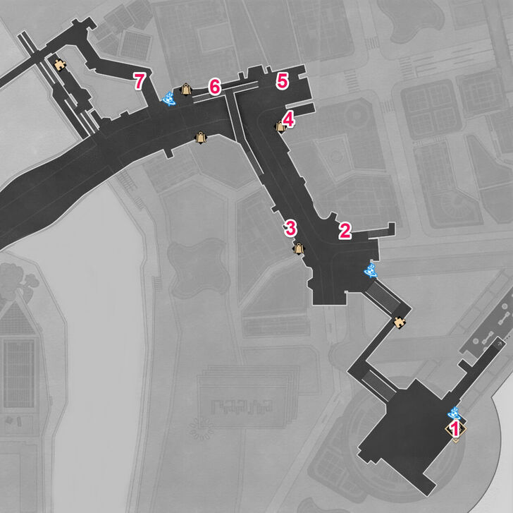 Star Rail - Duomension City Interplanar Jump Locations F1 East