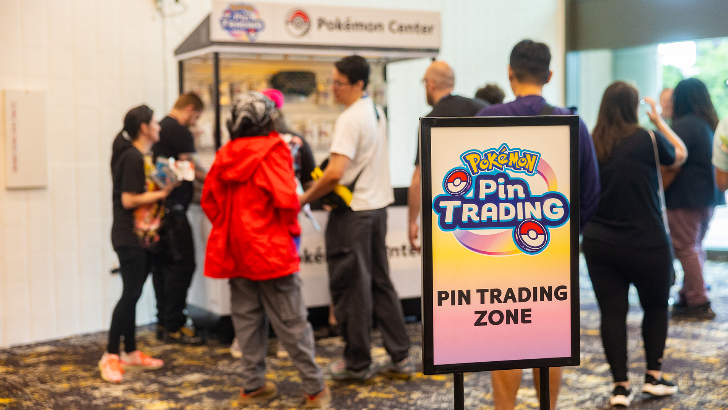 Pokemon pin trading zone