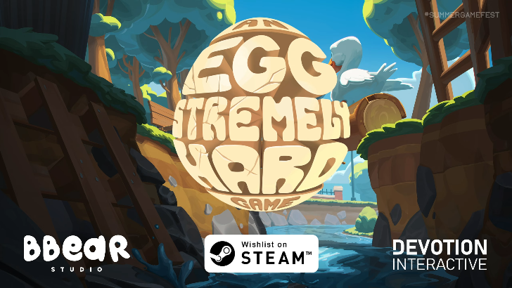 An Eggstremely Hard Game title and wishlist on Steam