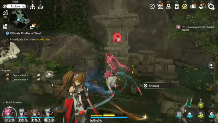 Arknights Endfield - Interact with Third Sword Stele