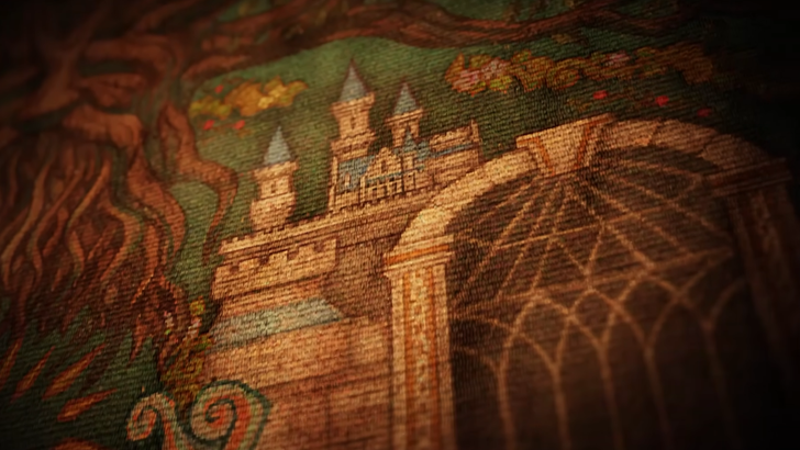 hyrule castle on tapestry