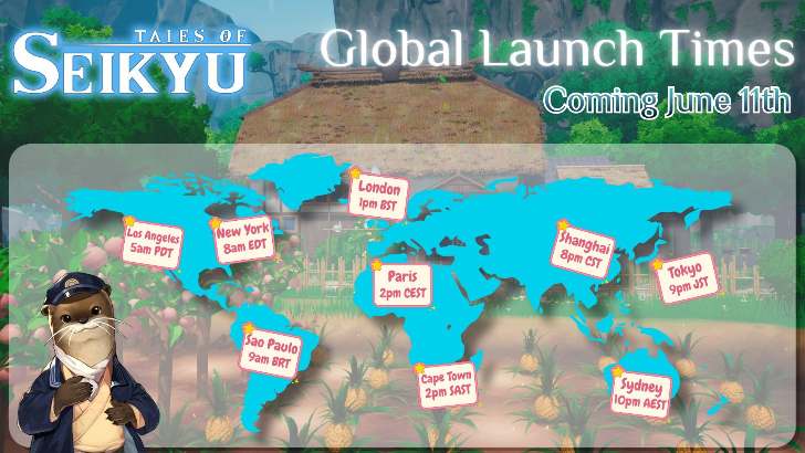 Tales of Seikyu global launch times