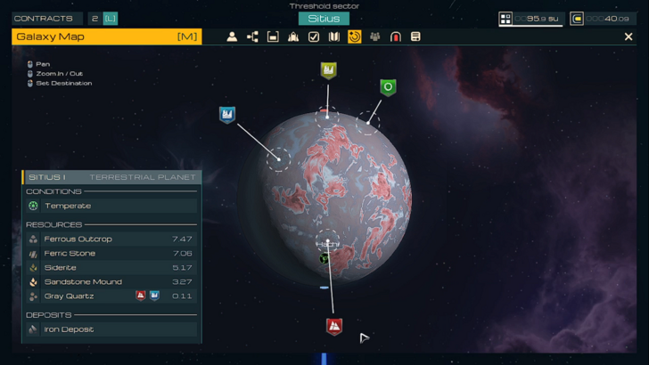 spacecraft planet map