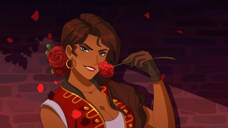 juana holding rose