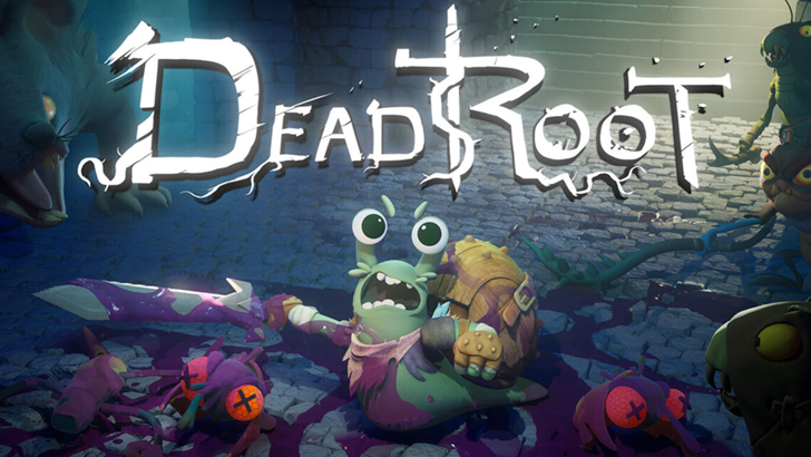 deadroot title card kitt with sword