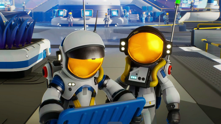 starseeker astroneer expeditions two ensign space cadets looking at the camera