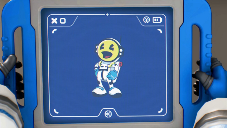 starseeker astroneer expeditions cartoon space cadet on a data pad