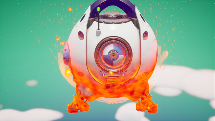 starseeker astroneer expeditions drop ship in reentry