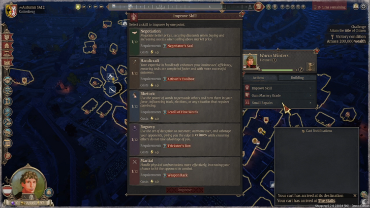 the guild europa 1410 personal actions list