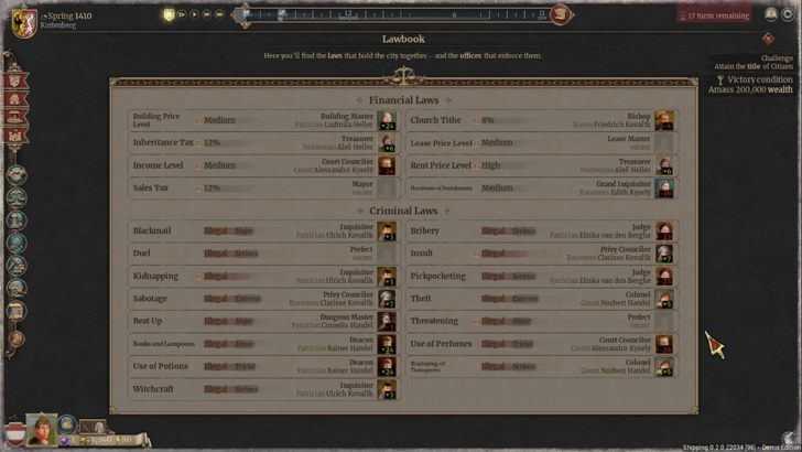 the guild europa 1410 laws menu