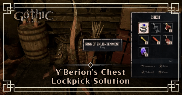 Y'Berion's Chest Lockpick Solution | Gothic 1 Remake｜Game8
