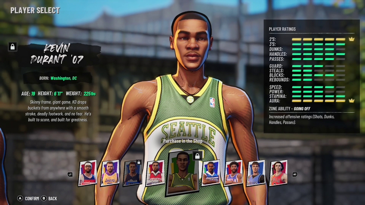 rookie Kevin Durant